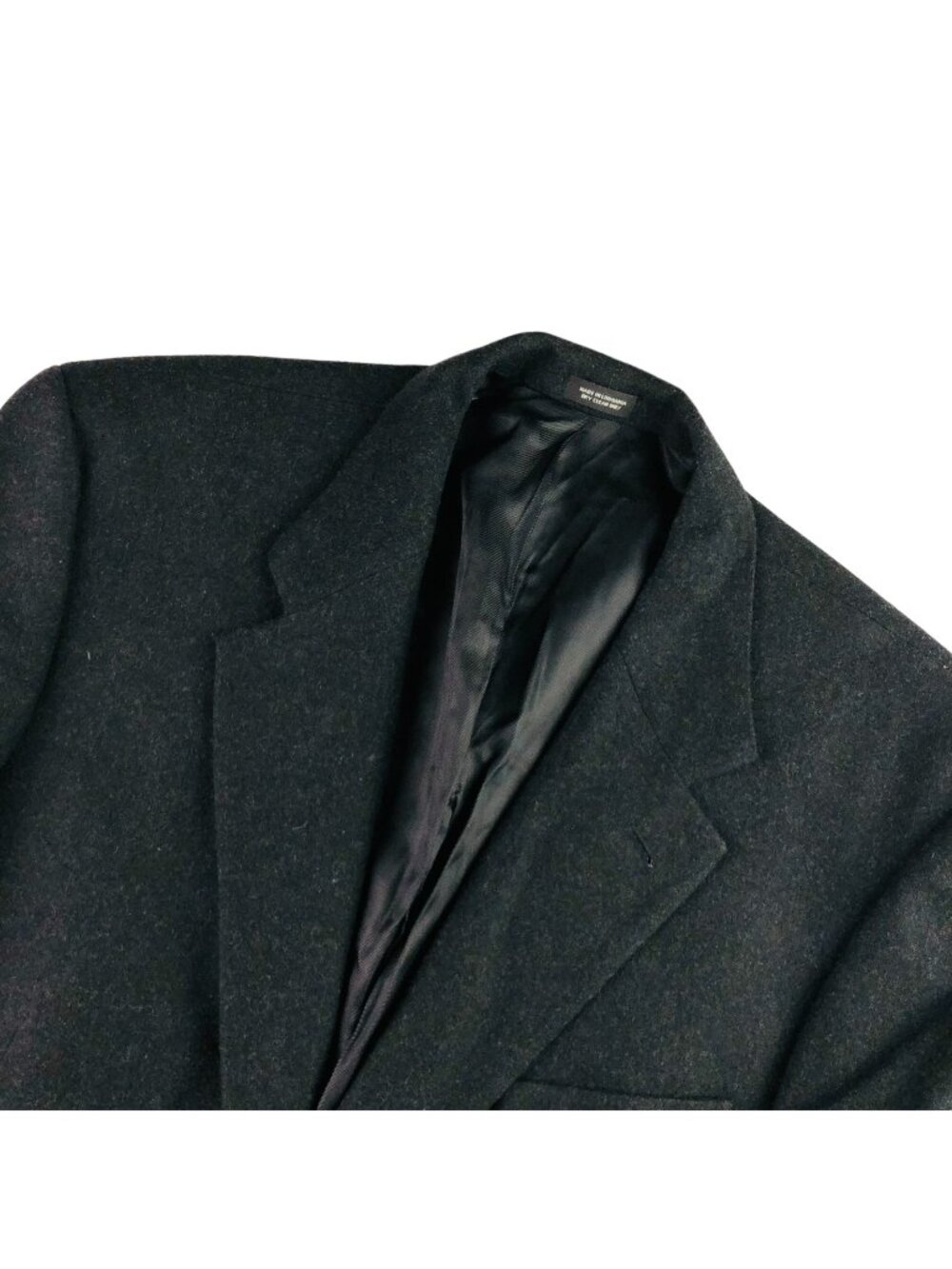 Oscar De La Renta Men's Cashmere Wool 2-Button Blazer Jacket Dark Gray • 44 R